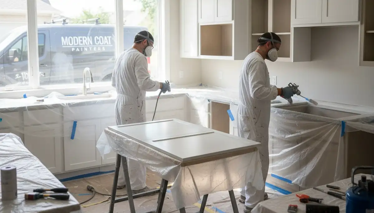Cabinet painting in Lynchburg, VA for durable, professional kitchen finishes