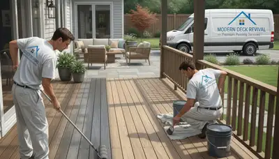 Deck painting in Lynchburg, VA for weather protection and a fresh, professional finish