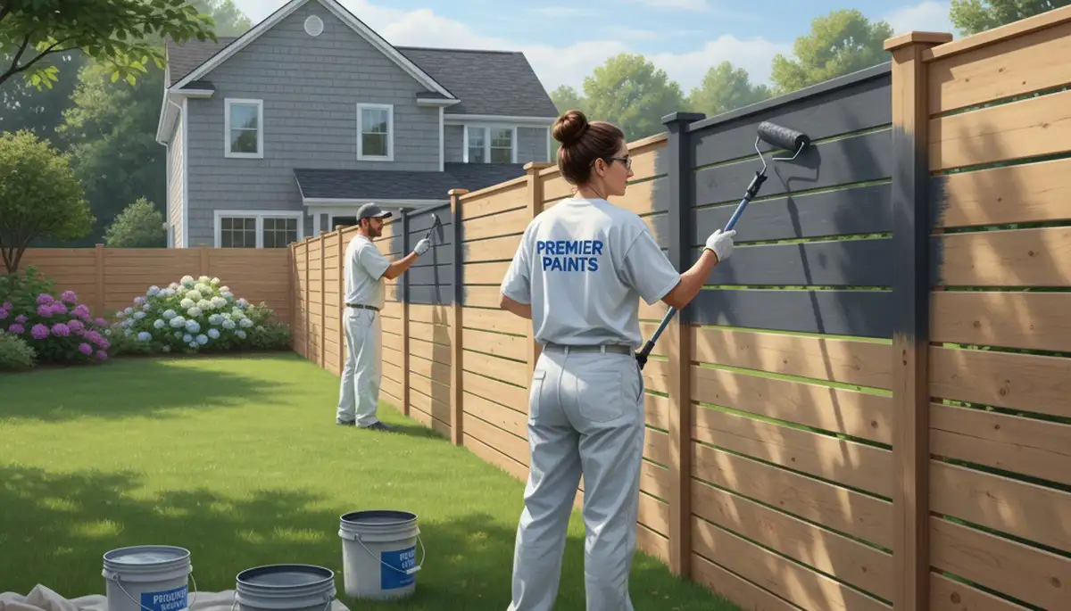 Fence painting in Lynchburg, VA by Lynchburg Paint Pros for durable weather-resistant protection