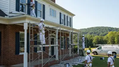 Painting contractors in Lynchburg, VA providing professional interior and exterior house painting services