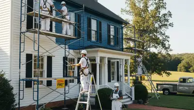 Painting contractors in Lynchburg, VA providing professional interior and exterior house painting services