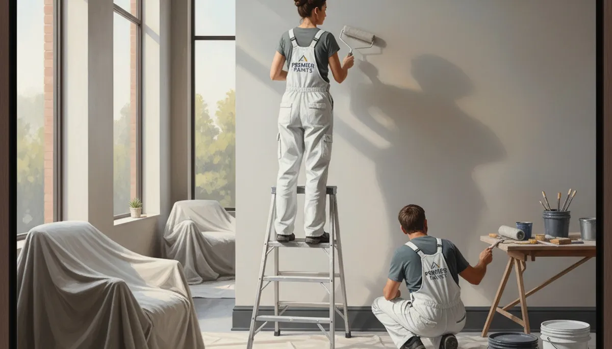 Interior house painting in Lynchburg, VA by Lynchburg Paint Pros for lasting, professional results