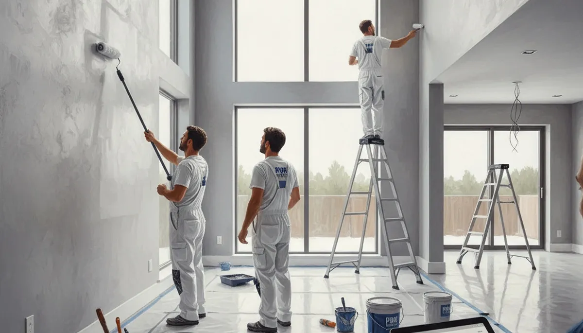 Interior house painting in Lynchburg, VA by professional painters for a refreshed home interior