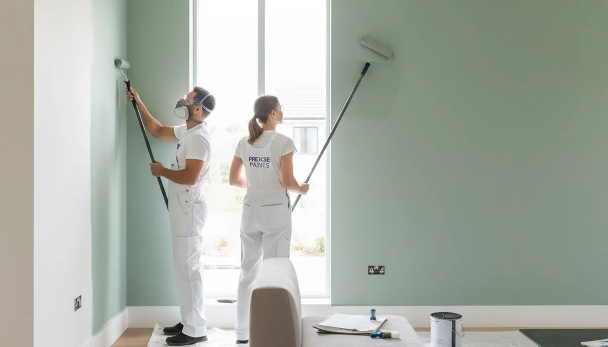 Interior house painting in Lynchburg, VA by Lynchburg Paint Pros for a bright, fresh home interior