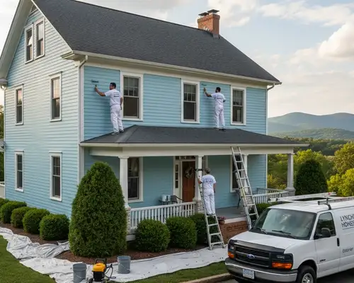 Exterior painting service for Lynchburg, VA homes by professional painters